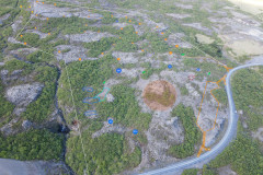 Aerial picture of hotel site